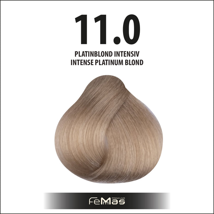 FemMas Haarfarbe 100 ml - Platinblond Intensive (Farbcode: 11.0)