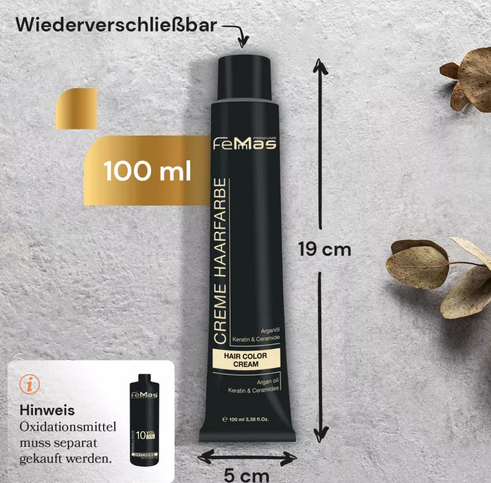 FemMas Haarfarbe 100 ml - Lichtblond Intensive (Farbcode: 9.0)